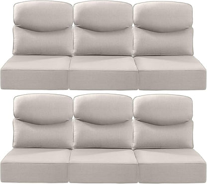 Luxury 22x24/22x25 6-Inch Smile Patio Cushions by ACTREST