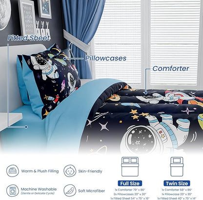 SANDJEST Astronaut Bedding Sets - Image 6