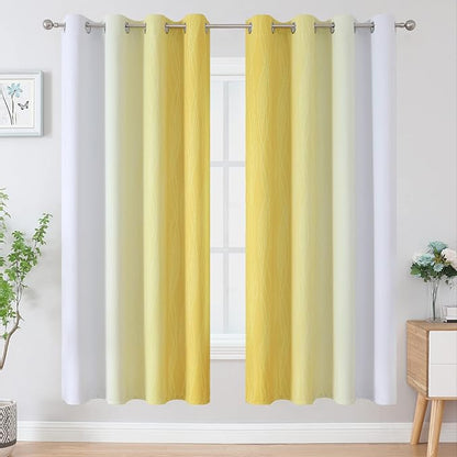 Estelar Textiler Room Darkening Gradient Blackout Curtains 72 Inch Length 2 - Image 2