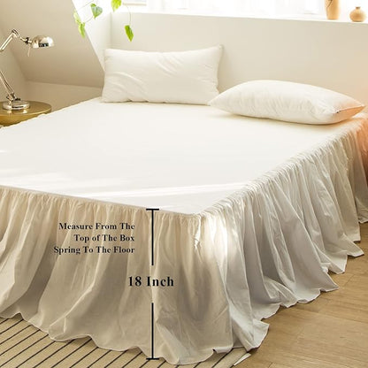 BISELINA French Linen Bed Skirt - Image 4