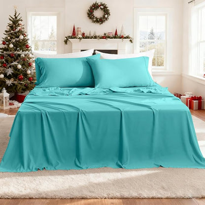California King Size Sheet Set by COZYSMILE