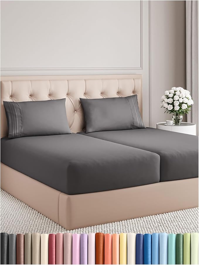 Split King Size 5 Piece Sheet Set by CGKUnlimited