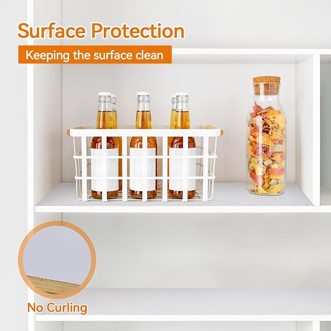 Shelf and Drawer Liner for Kitchen Cabinets Non-Adhesive, Strong Grip Non-Slip - Image 3