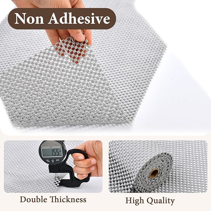 Drawer and Shelf Liner for Kitchen Cabinet: 23.6 in X 30 Ft Non Slip Waterproof - Image 6