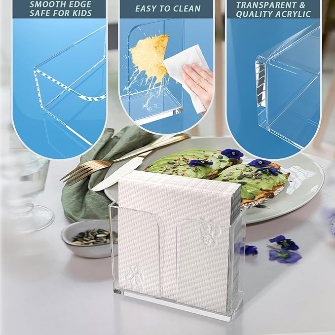 Napkin Holder, Vertical Disposable Hand Towel Holder - Image 6