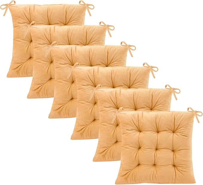 6 Pack Square Seat Cushion Chair Pads by MissSoul