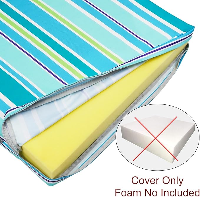 NettyPro Outdoor Patio Chaise Lounge Chair Cushion Covers - Image 2