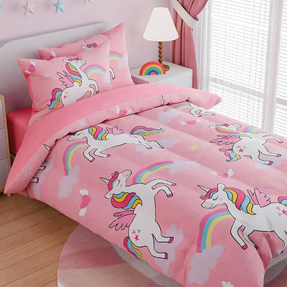 SANDJEST Unicorns Bedding Full Set - Image 3