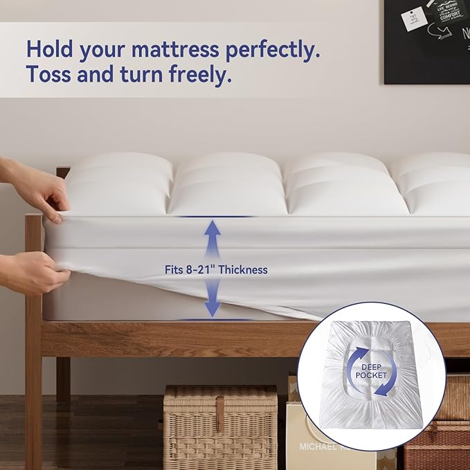 ELEMUSE Twin XL Mattress Topper - Image 4