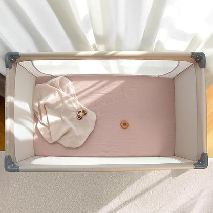 lulumoon Pack N Play Sheets: Soft & Breathable Playard Sheets - Image 7
