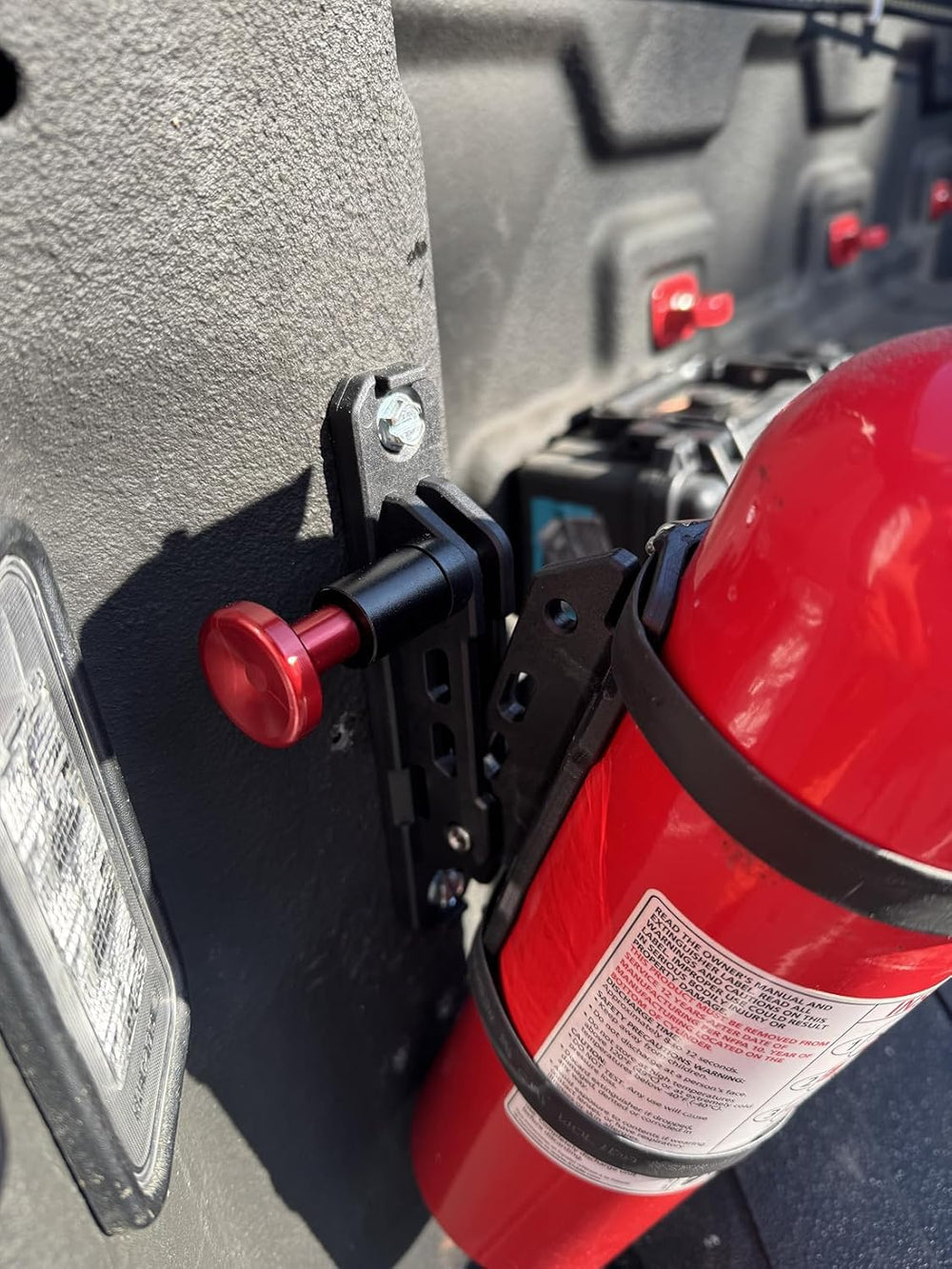 ZHILXN Quick Release Fire Extinguisher Mount with 8 Clamps for Tractor 2PCS