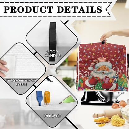Christmas Stand Mixer Cover Dust Cover Santa Claus Red Stand Mixer Covers - Image 3