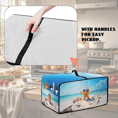 Dust Cover for Microwave Oven Heavy Duty Microwave Oven Cloth Cover - Image 5