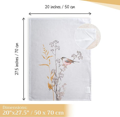Maison d' Hermine Kitchen Towels Set of 3 100% Cotton 27.50" x 20" Reusable - Image 4