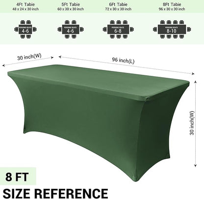 Obstal 8Ft Stretch Spandex Table Cover - Image 4