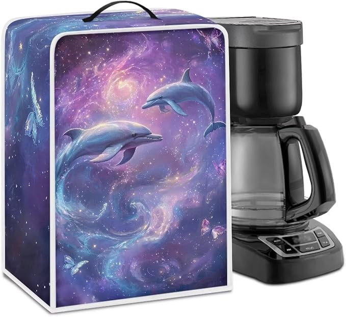Mumeson Galaxy Dolphin Coffee Maker Cover, Blender Dust Cover Juice Machine by Mumeson