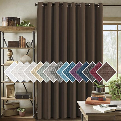 H.VERSAILTEX Room Darkening Linen Curtain by HVERSAILTEX
