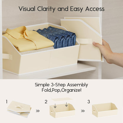 homsorout large closet organizers and storage bins, side view