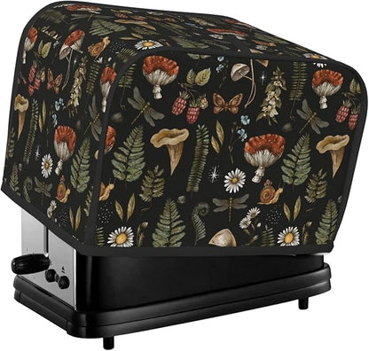 Vintage Witch Leaves Plant Mushroom 2 Slice Toaster Cover, Waterproof Toaster by Unknown