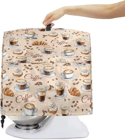 Coffee Pattern Mixer Covers Universal Stand Mixer Dust Cover Compatible - Image 4