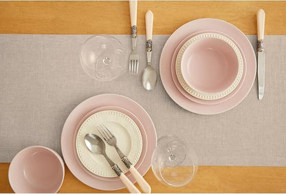 Solino Home Linen Light Natural Table Runner 120 Inches Long - Image 3