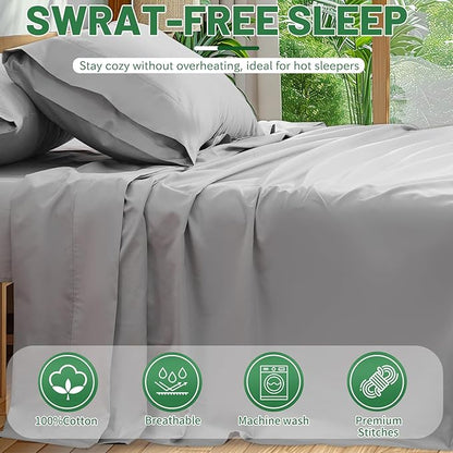 Extra Deep Pocket King Sheets 18-24 Inch 1000 Thread Count 100% Egyptian Cotton - Image 6