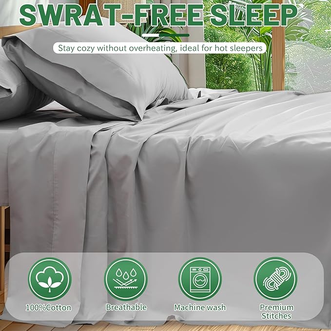 Extra Deep Pocket California King Sheets 18-24 Inch 1000 Thread Count 100% - Image 6