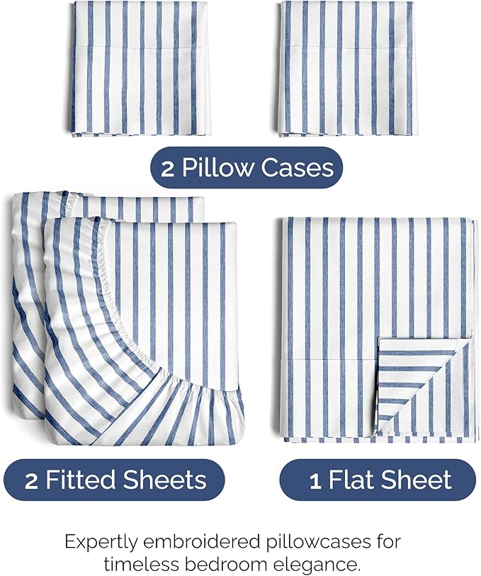 Split King Size 5 Piece Sheet Set - Image 2