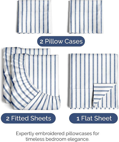 Split King Size 5 Piece Sheet Set - Image 2