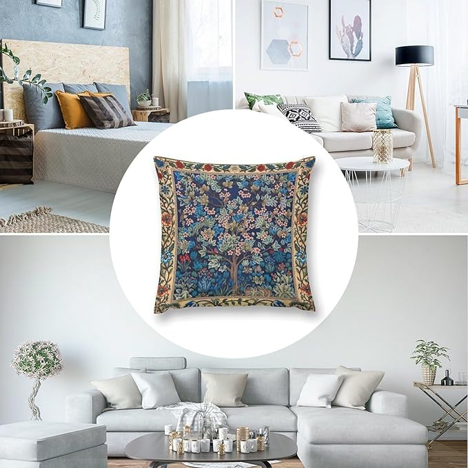 William Morris Floral Original Throw Pillow Covers Boho Art Retro Design Cozy - Image 6