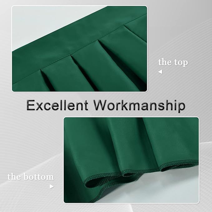 Valances for Windows Dark Green Window Valance for Living Room Rod Pocket - Image 7