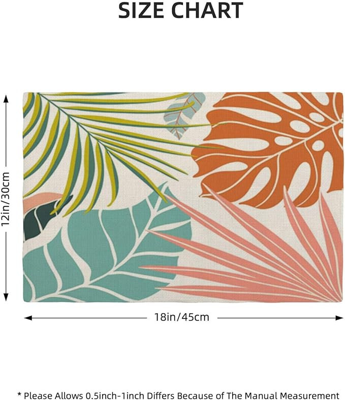 Palm Leaf Placemats Set of 4 - Image 4
