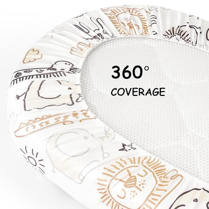 Yoofoss Bassinet Sheets for Baby, Baby Delight, Angelbliss, Soft Breathable - Image 7
