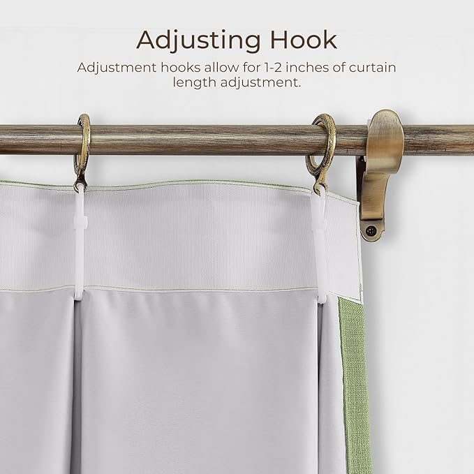 TWOPAGES 72 W x 96 L inch Pinch Pleat Darkening Drape Faux Linen Curtain - Image 4