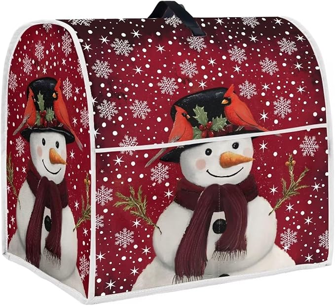 Christmas Mixer Cover for Kitchen Aid 4.5-5 Qt Mixer, Snowman Small Appliance by HUISEFOR