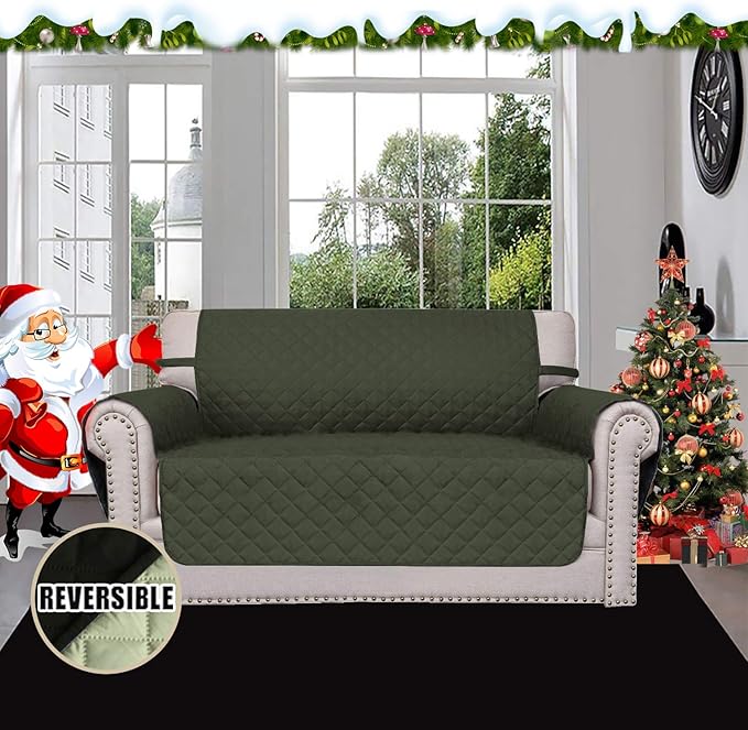 Easy-Going Reversible Loveseat Couch Cover - Image 2