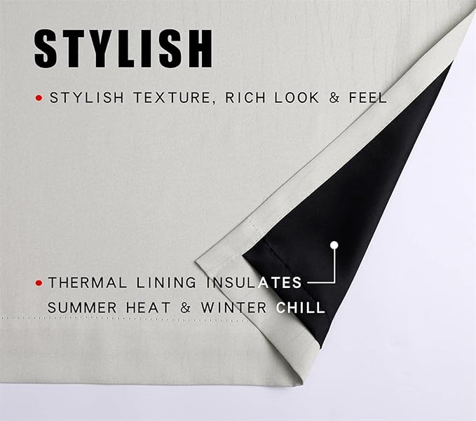 G2000 100% Blackout Curtains for Bedroom & Living Room - Image 4