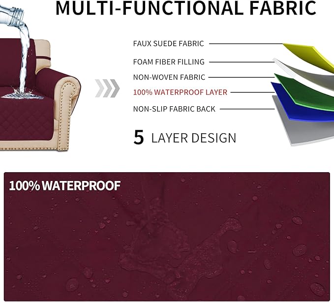 Easy-Going Sofa Slipcover Waterproof Sofa Cover Couch Cover - Image 3
