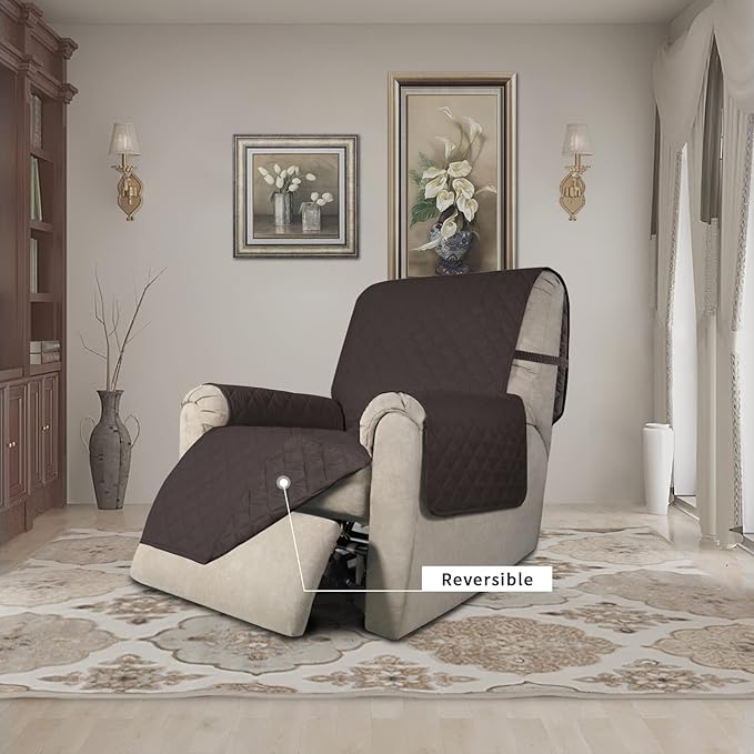 Easy-Going Recliner Chair Slipcover Reversible Sofa Cover Water Resistant Couch - Image 2