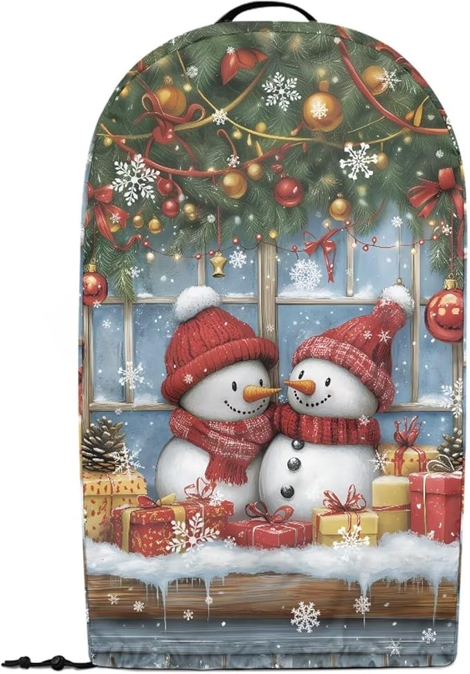 Xmas Snowman Print Blender Dust Cover, Stand Mixer or Coffee Maker Appliance - Image 2