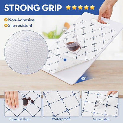 Drawer Shelf Liner for Cabinet, Slip Resistant Non Adhesive Liner for Kitchen - Image 2