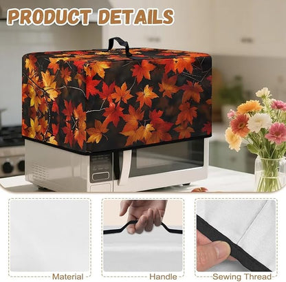 Microwave Oven Cover, Thanksgiving Maple Leaf Dustproof Machine Protector - Image 7