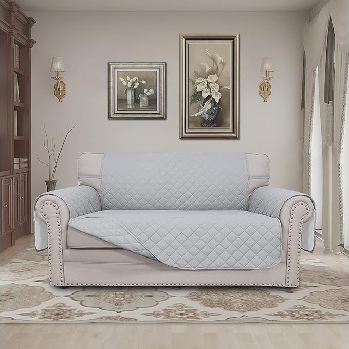 Easy-Going Reversible Loveseat Couch Cover - Image 2
