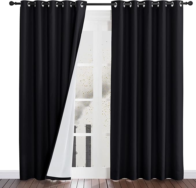 NICETOWN Sound Blocking & Heavy-Duty Space Divider Curtains, Lined Insert Noise by NICETOWN