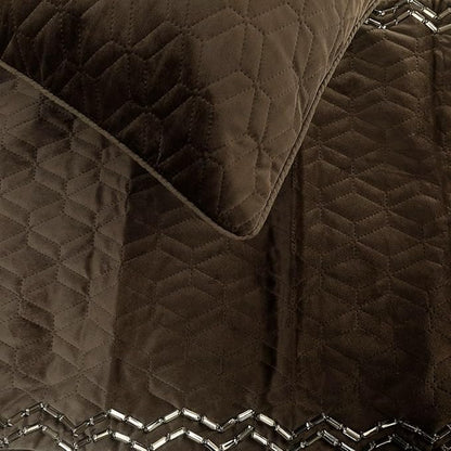 The HomeCentric King Queen Twin Brown Designer Twin 53"x18" Bed Runner - Image 3