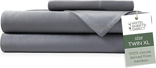 Hotel Sheets Direct 3 Piece Bed Sheet Set Twin XL Size, 100% Viscose Derived by HOTELSHEETSDIRECT
