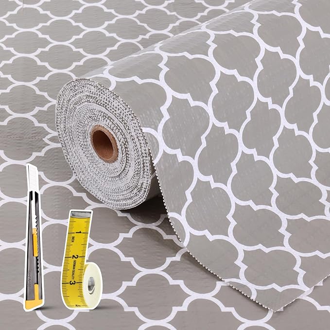 Drawer and Shelf Liner for Kitchen Cabinet: 17 in X 30 Ft Non Slip Waterproof by Kimhan