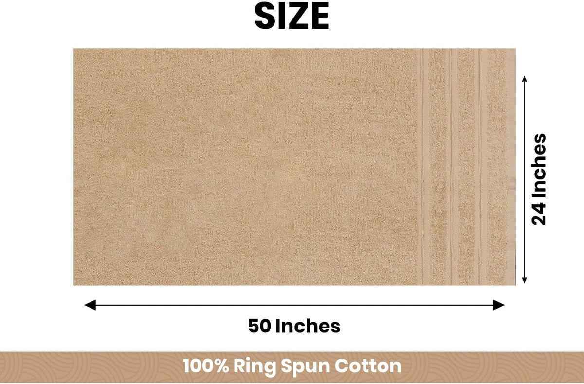 large bath towels set of 6 – 24" shown in use