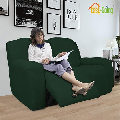 Easy-Going 6 Pieces Recliner Loveseat Stretch Sofa Slipcover Sofa Cover - Image 2