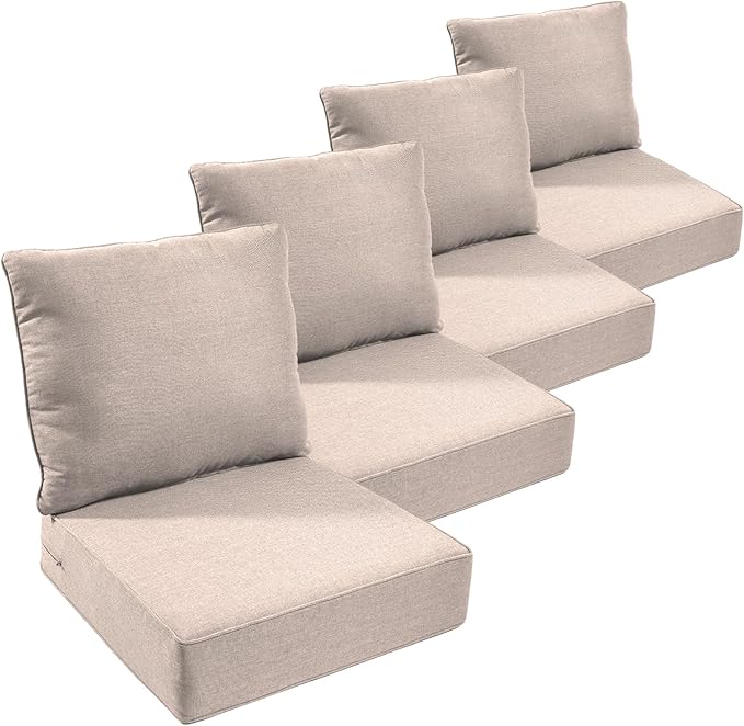 Outdoor Furniture Cushions, 6 inch Thick Seat Cushions by moosprr